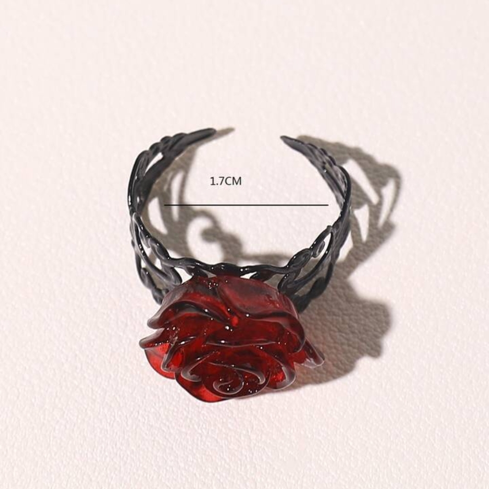 Hot Topic Red Rose Ring - Picture 4 of 4